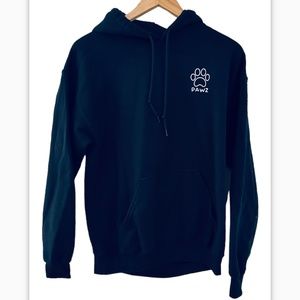 Gildan Hoodie with Pawz Graphic Size M Color Black